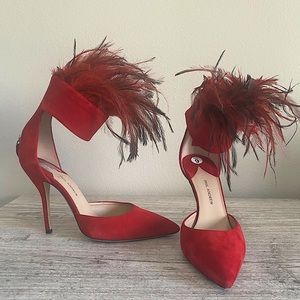 Paul Andrew Red High Heel Shoes Size 9
